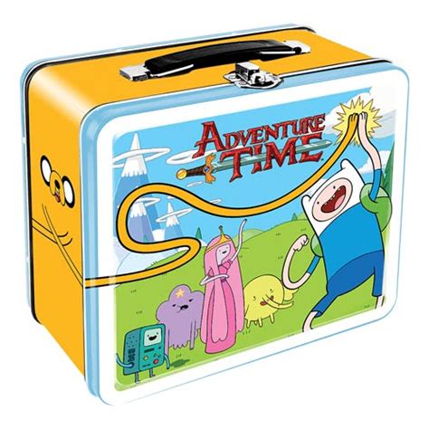 adventure time metal lunch box|Adventure Time lunch box.